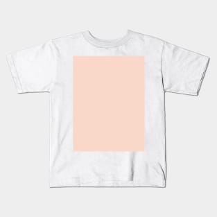 preppy girly chic minimalist pastel color blush pink Kids T-Shirt